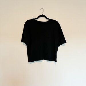 Classic Black Women's Shirt Sleeve Tee - A New Day